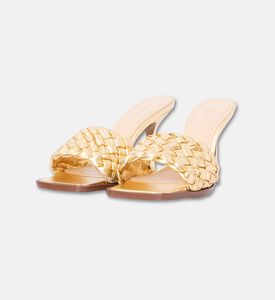 Arezzo Shoes Sabot Eco-t, Gold, Eu-38, Packshot View