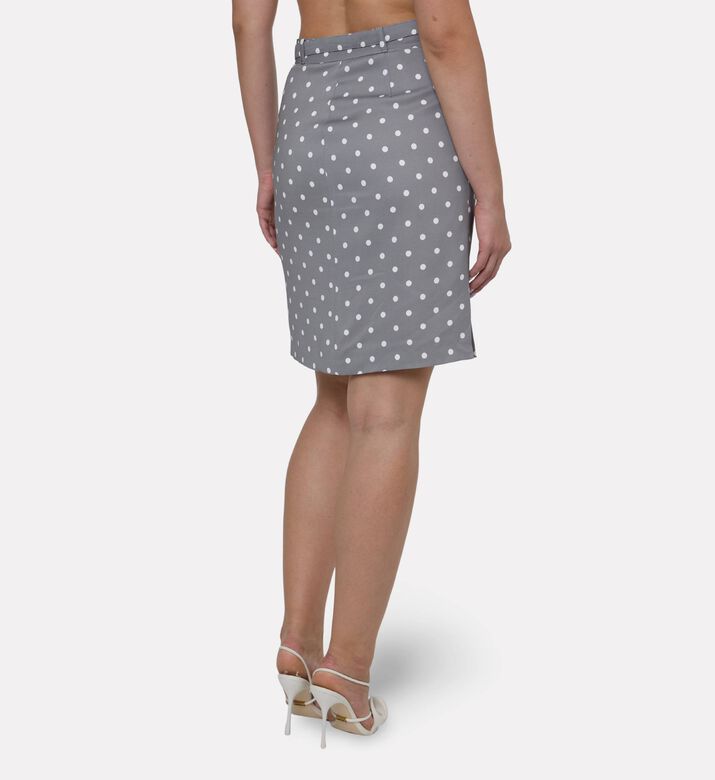 Rowen Rose All-over Polka-dot Mini Skirt, Model View