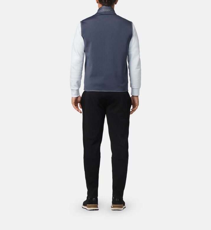 سترة منفوخة بدون أكمام وسحاب أمامي كامل