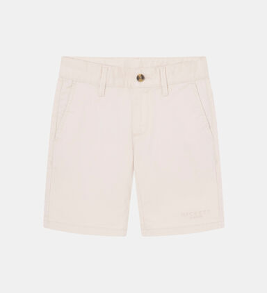 Cotton Leg Logo Chino Shorts