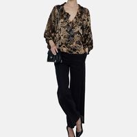 Casual High-waist Wide-leg Pants