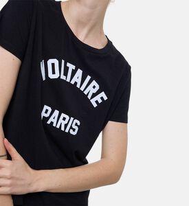 Zadig et Voltaire Logo-embroidery Crewneck T-shirt, Model View