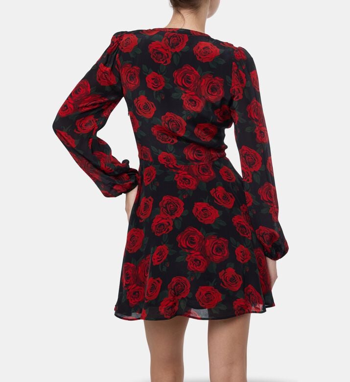The Kooples All-over Floral-print Long-sleeve Dress, Model View
