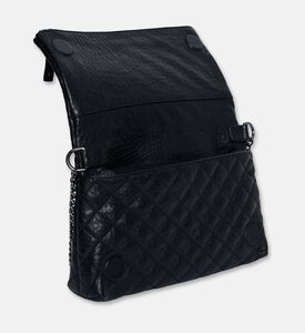 The Kooples Quilted Leather All-over Studded Clutch, Black, Packshot View