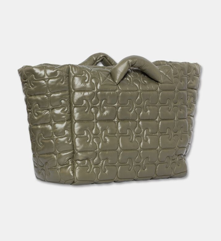 Ganni Bag Tote, Olive, Packshot View