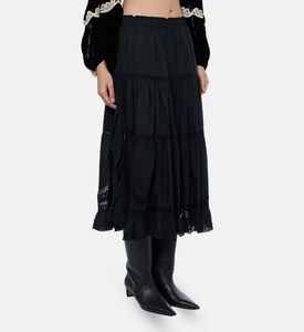 Sea NY Tiered Gathered Panels Maxi Skirt, Model View