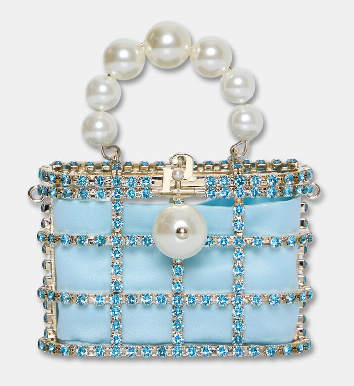 Rosantica Holli Pocket Crystal-embellished Charm, Light-blue, Packshot View
