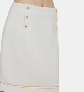 تنورة تويد مستوحاة من الطراز البحري