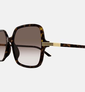 نظارة شمسية مربعة بنقشة التورتويس 55