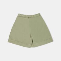 Cotton Pleated Bermuda Shorts