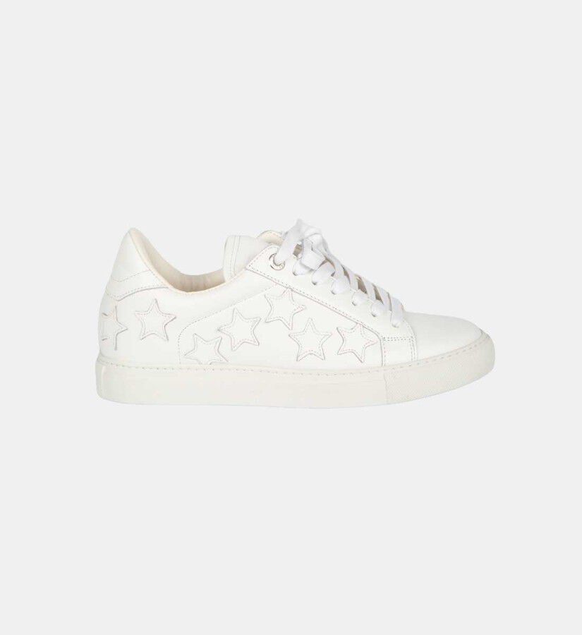 Leather top sneaker shoes