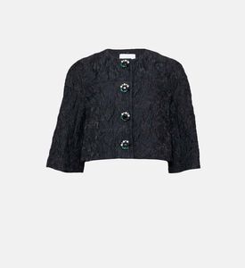 Boxy-fit Cropped Peplum Jacket Boxy-fit Cropped Peplum Jacket