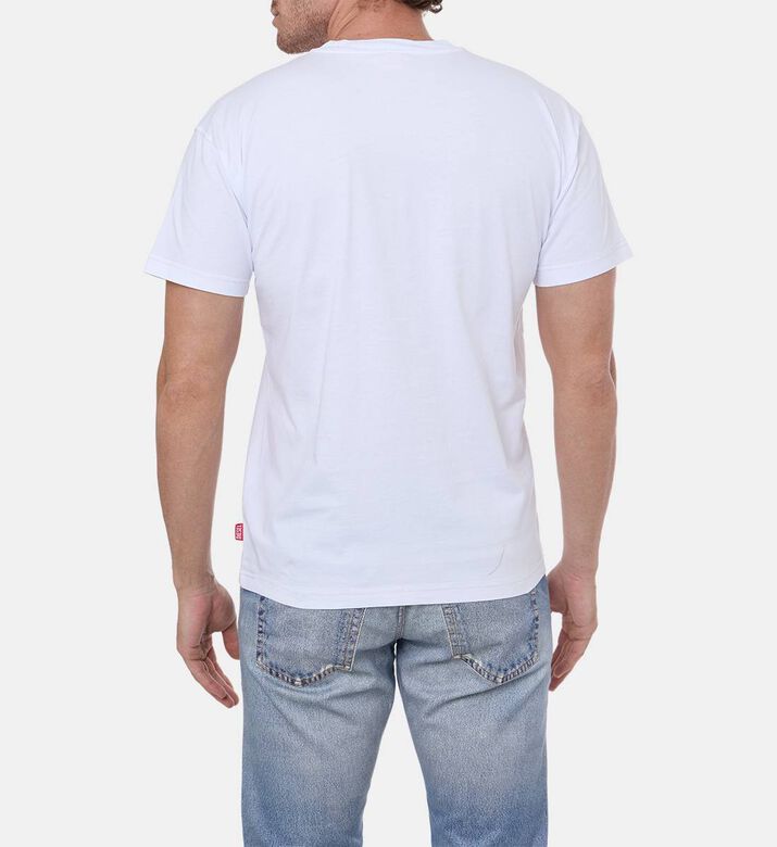 تيشيرت قصير الأكمام بياقة دائرية