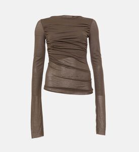 Gaia Draped Long-sleeve T-shirt