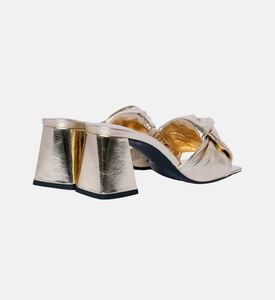 Lamar Metallic Leather Sandals