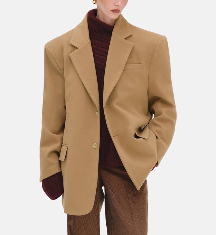 Button Closure Regular-fit Blazer