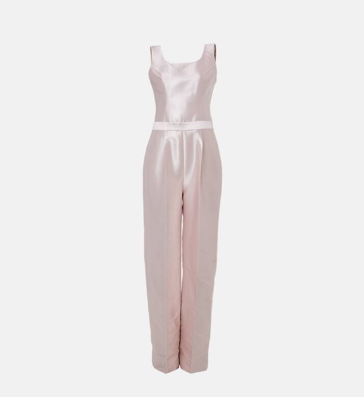 Savanna Raja Tailored Sleeveless Jumpsuit, Pink, S, Packshot View