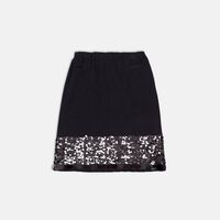 Sequin Hem Logo-print Skirt
