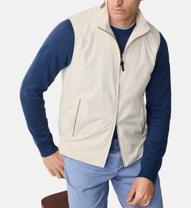 Full-zip Front High-neck Vest