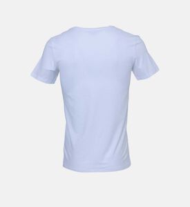 تي شيرت قطني فاخر برقبة على شكل حرف V