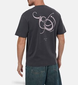 Samsoe Saragnar Logo-print Crewneck T-shirt, Model View