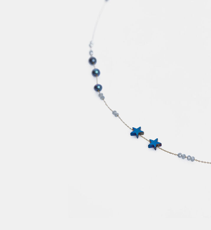 Druzy Star 18k Gold Long Necklace