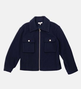 جاكيت بأكمام طويلة وجيوب بغطاء قلاب