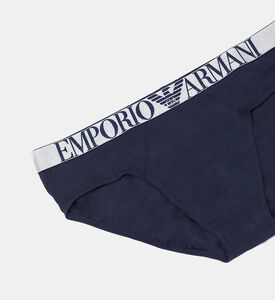 Elastic Cotton Logo-print Two-pack T-shirts