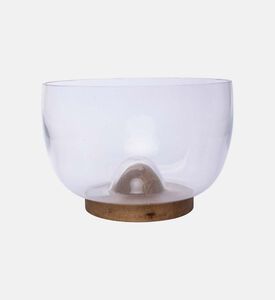 Nature Glass Oak Serving Dish Nature Glass Oak Serving Dish