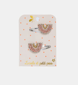 مشبك شعر بألوان قوس قزح