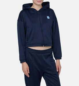 Hooded Cropped Sweat Jacket Hooded Cropped Sweat Jacket