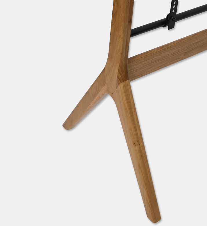 Home Deco and More Davis Wood Lacquered-finish Tv Stand, Oak, Packshot View