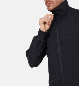 Y-3 Tonal Logo-detail Striped Jacket, Model View