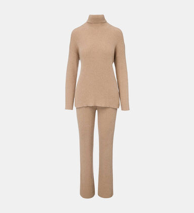 Turtleneck Sweatshirt Pants Set