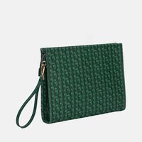 Cady Vegan Leather Zip-top Clutch