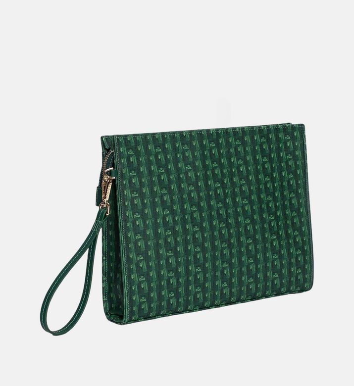 Cady Vegan Leather Zip-top Clutch