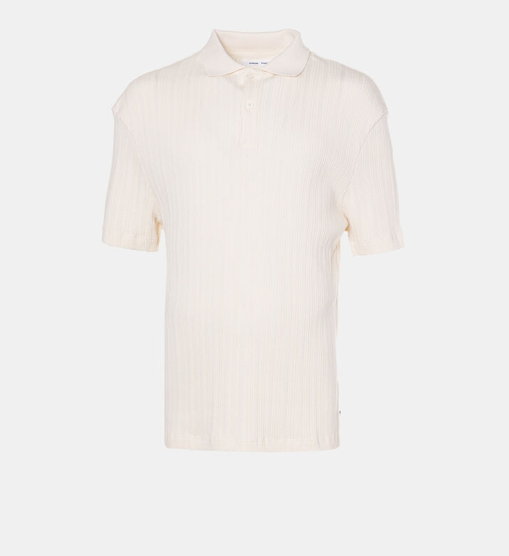 قميص بولو قصير الأكمام قطن عضوي