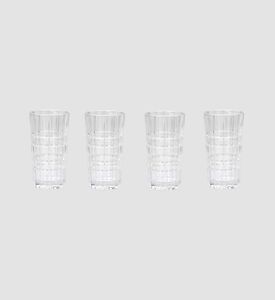 Salt and Pepper Bond Glass Lined High Balls 4-piece Set 370 Ml, Packshot View