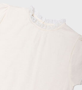 قميص الدانتيل فتاة الرضفة الدائمة