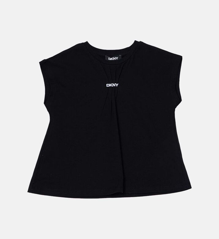 Embroidered Logo Flared T-shirt
