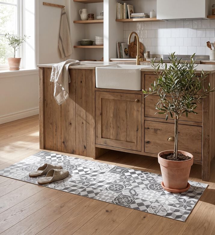Contento Mosaic Squared Floor Matt, Model View