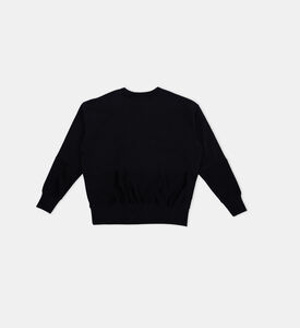 سويت شيرت قطن برقعة لوغو