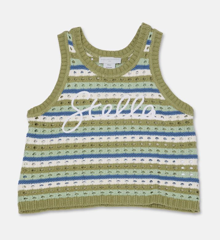Stella McCartney Logo Crochet Knit Top, Packshot View