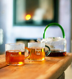 طقم أكواب شاي بوروسيليكات 4 قطع