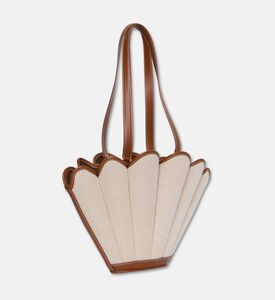 Mlouye Fan-like Shape Shoulder Tote, Canvas, Packshot View