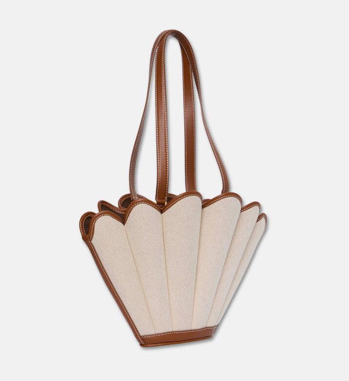 Mlouye Fan-like Shape Shoulder Tote, Canvas, Packshot View