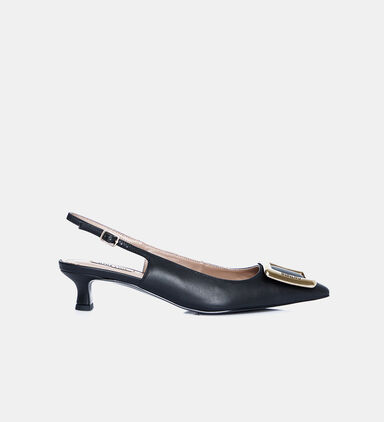 Low Heel Slingback Pumps