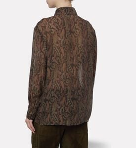 Ba and Sh Paisley Design Sheer Shirt, Model View
