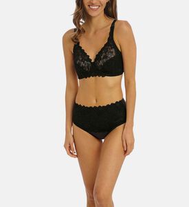 Semi-sheer Design V-neck Bra