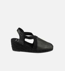 Tossa-bk Leather Mid-wedge Closed-toe Espadrille